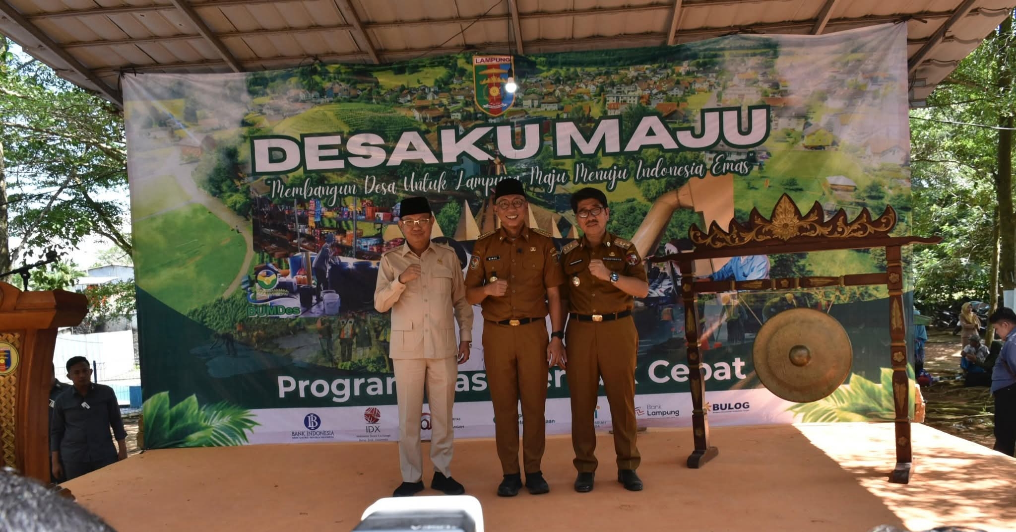 Gubernur Lampung Launching Program “Desaku Maju” di Desa Wonomarto, Kabupaten Lampung Utara